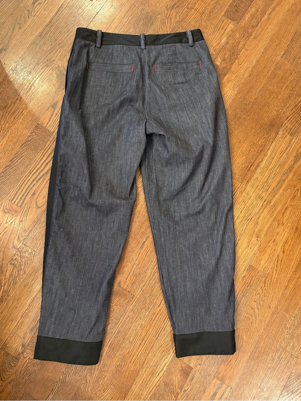 Armani Exchange Two-Tone Gray and Black Tapered Pants - Picture 4 of 4